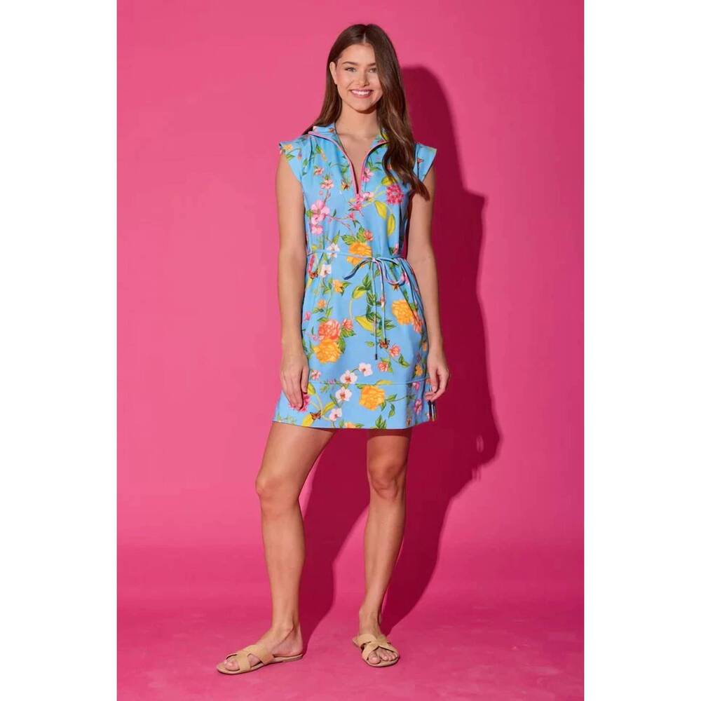 NEW ALDEN ADAIR leigh dress in blue multi